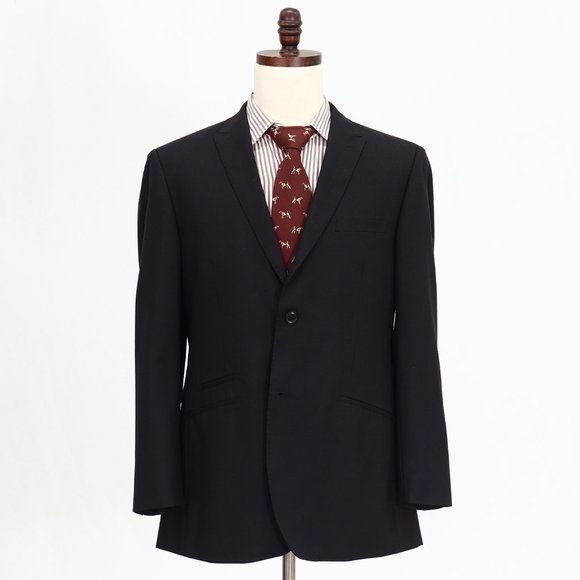 Parc 81 Other - Parc 81 42R Black Solid 2-Button Sport Coat Blazer Jacket V472